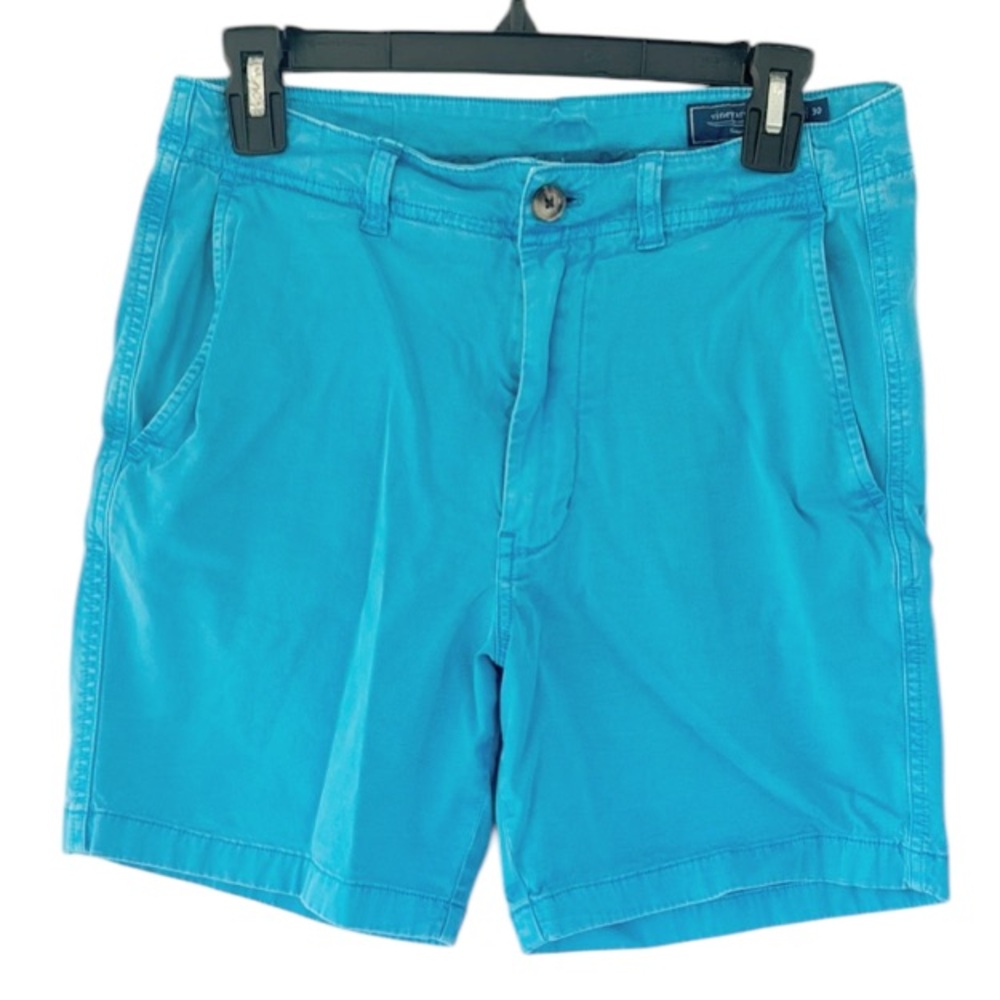 Vineyard Vines Island Short teal blue stretch cotton chino shorts size 30